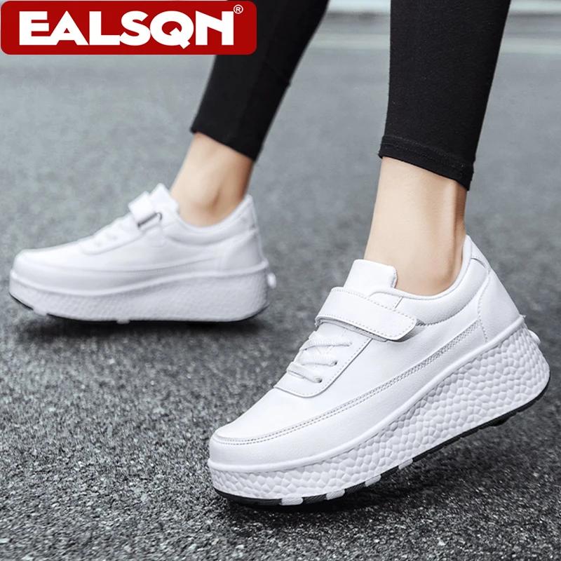 Chaussures de roller pour enfants, baskets à deux roues, chaussures de sport déformables à la mode p