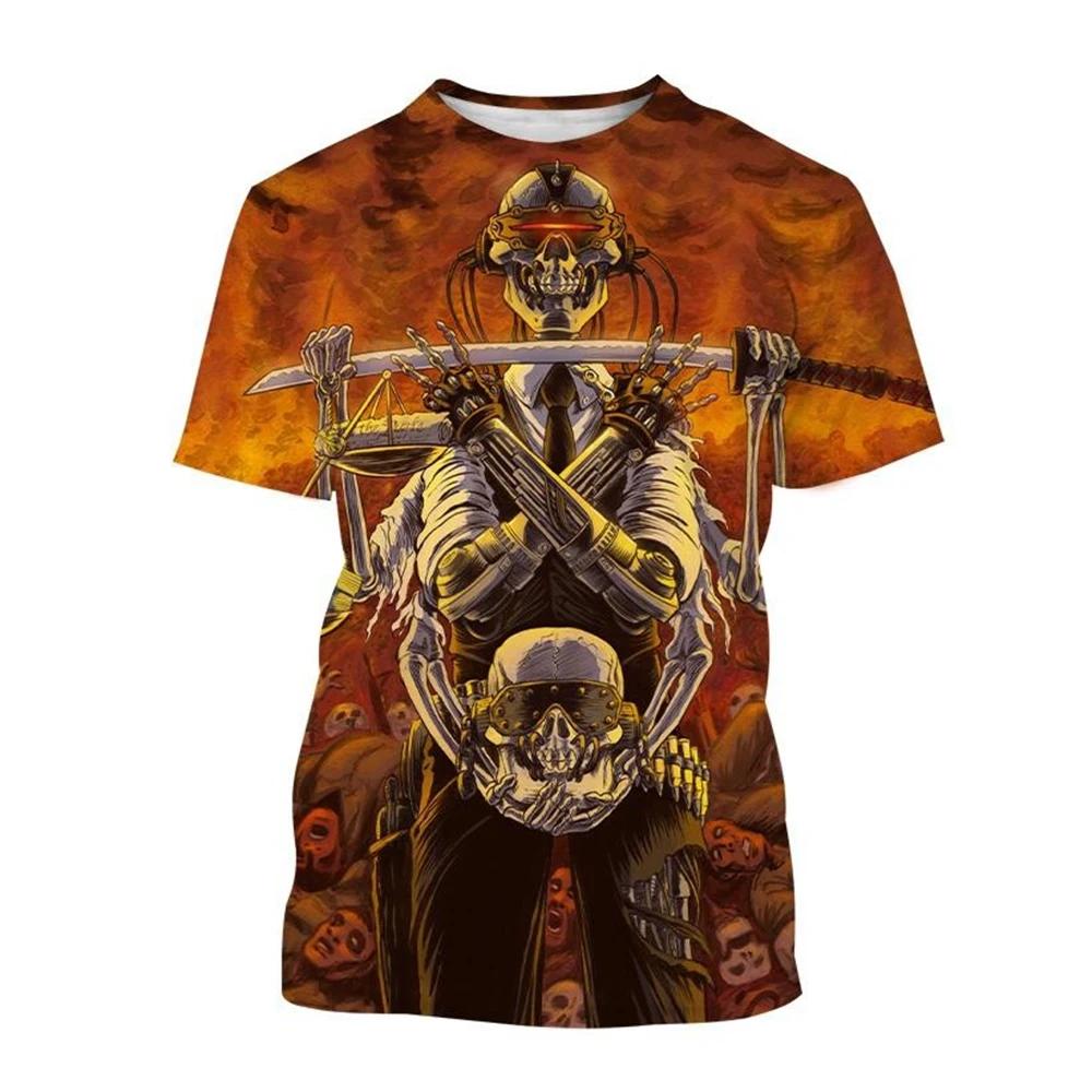 Megadeth-T-shirt à manches courtes imprimé en 3D pour hommes et femmes, T-shirt décontracté, Punk, D