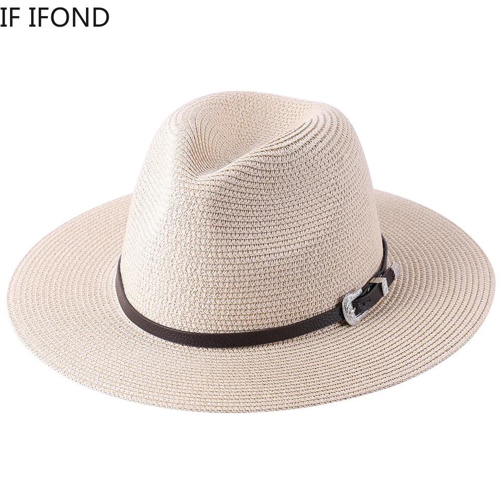 Chapeau de paille de grande taille 60CM pour parents et enfants, en papier d'été, Panama, Jazz, plag