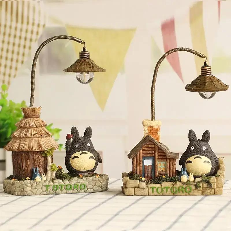 Créativité LED lampe de bureau Anime Totoro dessin animé avec ampoules veilleuse pour chambre chevet