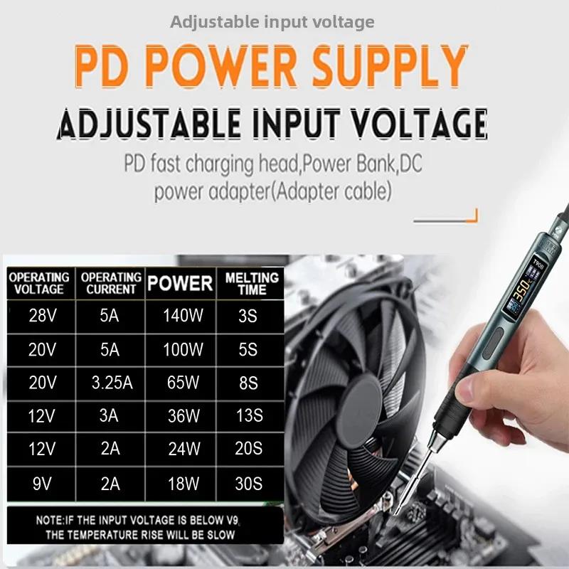 ALIENTEK T90 fer à souder intelligent 140W affichage numérique Portable sommeil automatique PCB préc