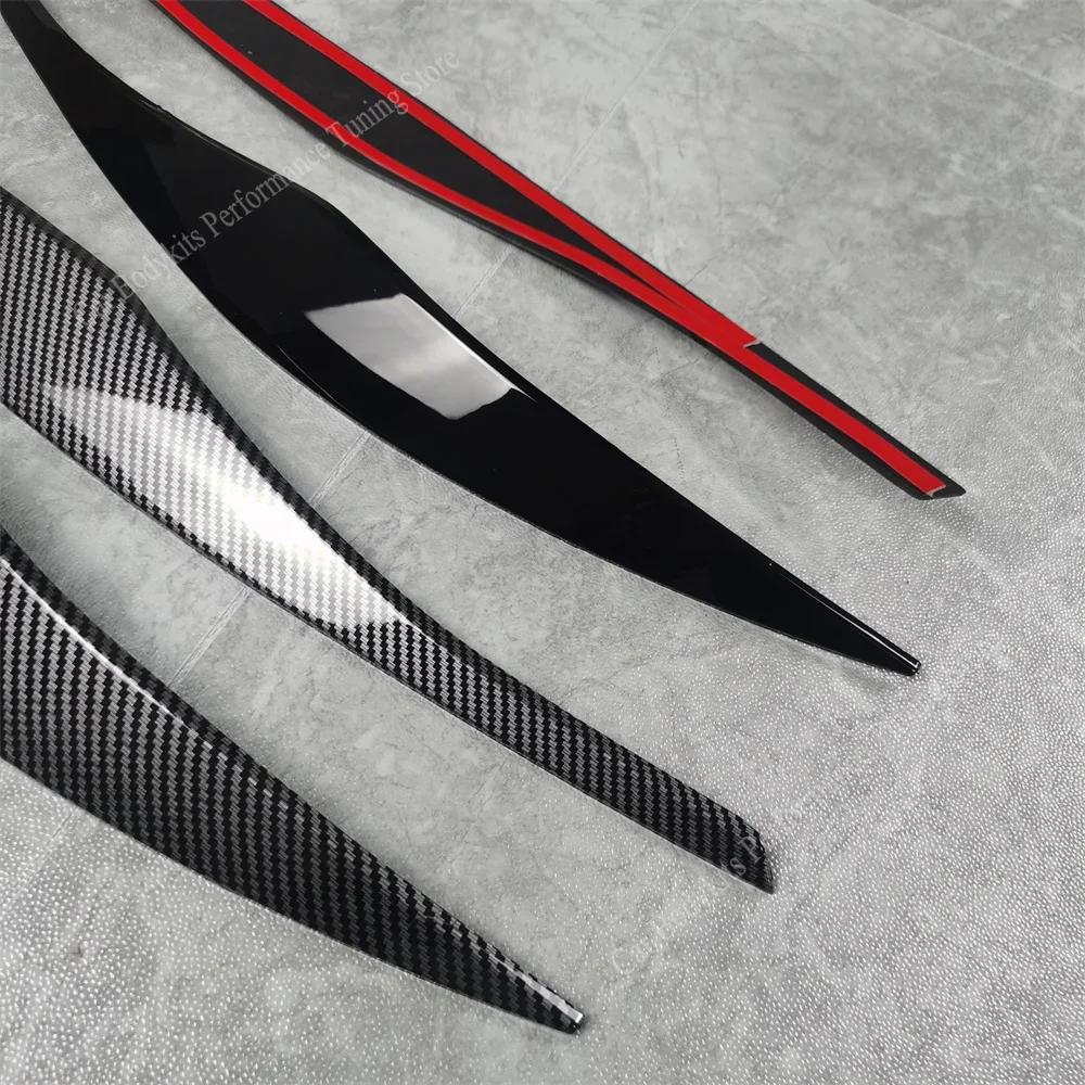 2 pièces ABS brillant phare mauvais sourcils paupières pour BMW E90 E91 série 3 318i 320i 320d 325i 