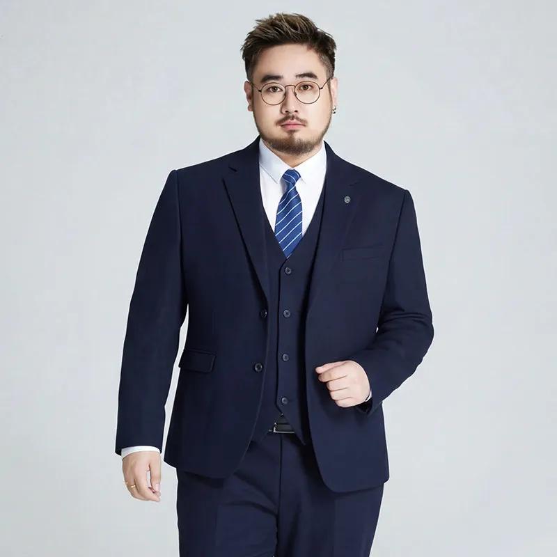 Costume élastique grande taille Shanxi pour mariage, tenue formelle pour le témoin et le marié, ense