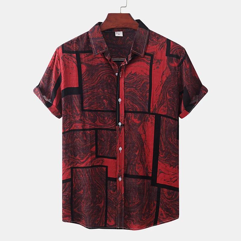 Chemise hawaïenne à manches courtes pour hommes, mode décontractée, Style plage sociale, surdimensio