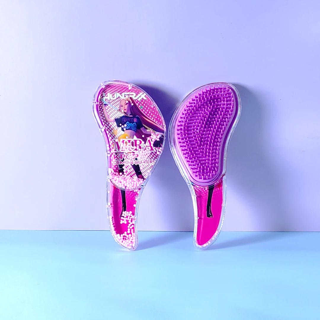 4/1PCS Nouveau Peigne K-Pop Demon Hunters Cartoon Rumi Mira Zoey, Peigne de massage à coussin d'air,