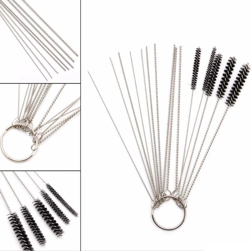 Outil de nettoyage de carburateur, Jet de saleté en carbone, brosses, aiguilles pour voiture, moto, 