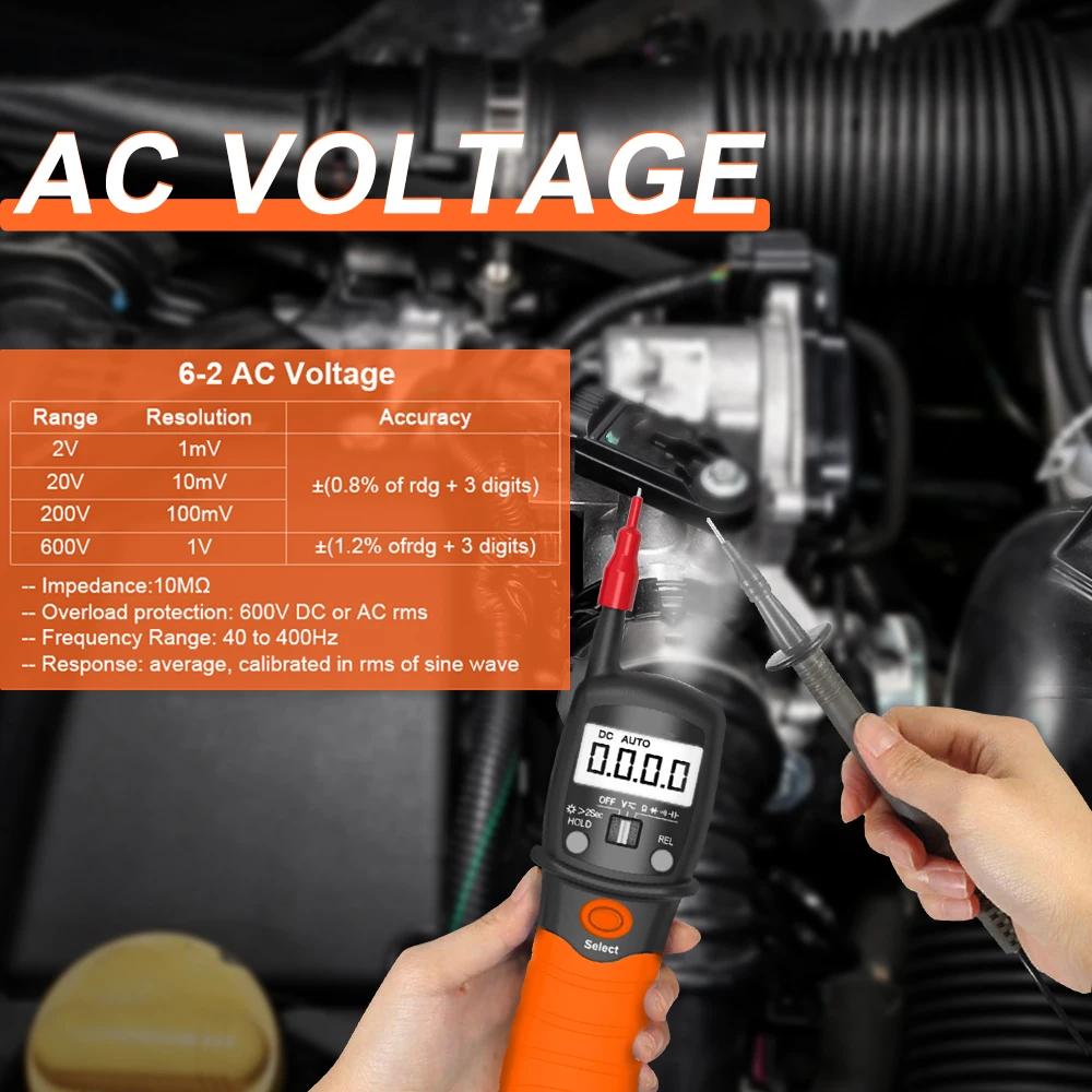 Multimètre portable de poche, mesure la résistance, la tension AC, la tension DC et les diodes, BT-3