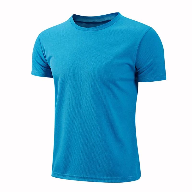 T-shirt à manches courtes à séchage rapide pour hommes et femmes, t-shirt à col rond pour la course 