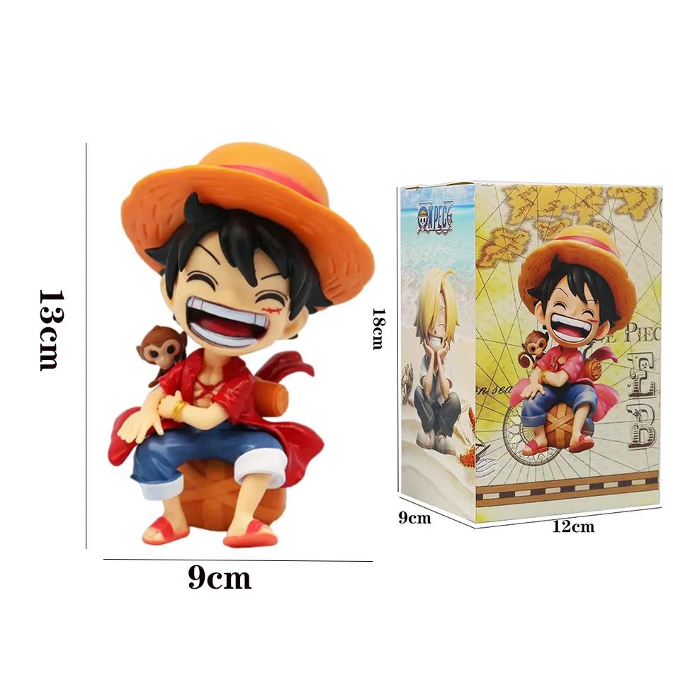 Une pièce portable Luffy Solon assis Q-Version jeu à la mode dessin animé Anime bureau voiture ornem