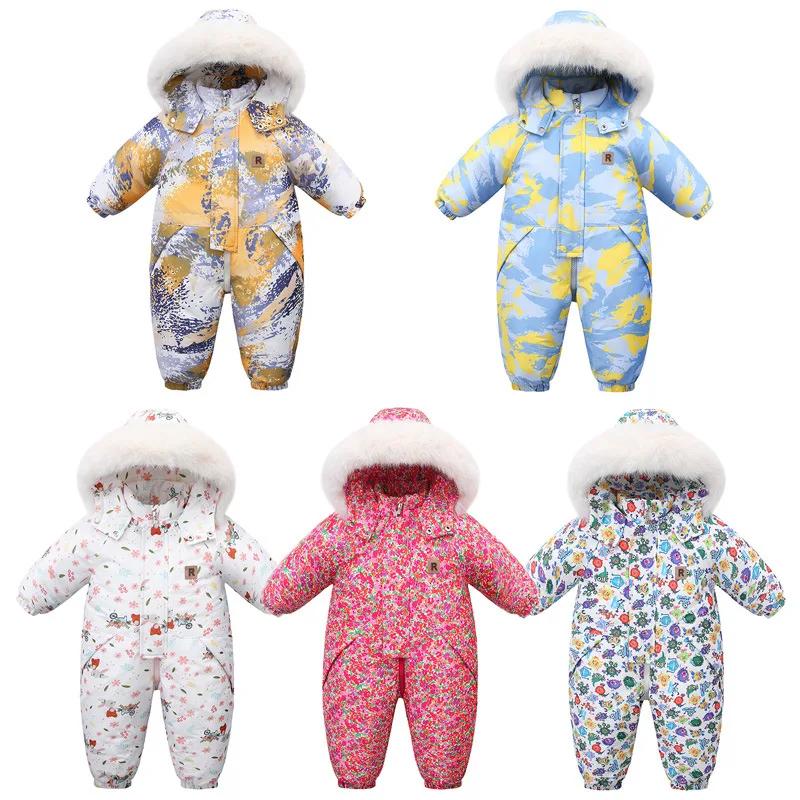 Barboteuse à capuche pour enfants, combinaison de neige légère imprimée Camouflage à 30 degrés, comb
