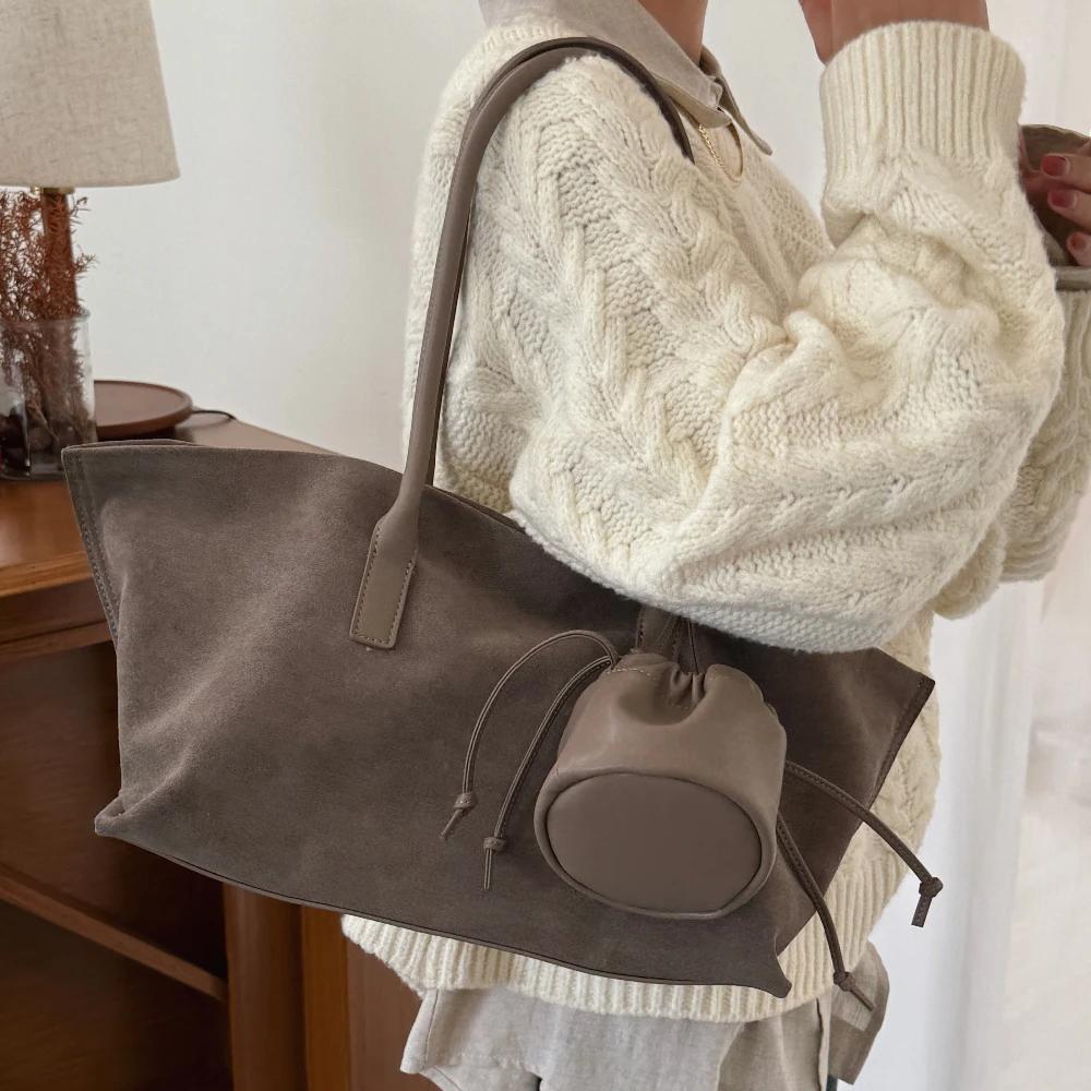 Motingsome sac fourre-tout en daim surdimensionné femmes sac à main à bandoulière et sacs à main Des