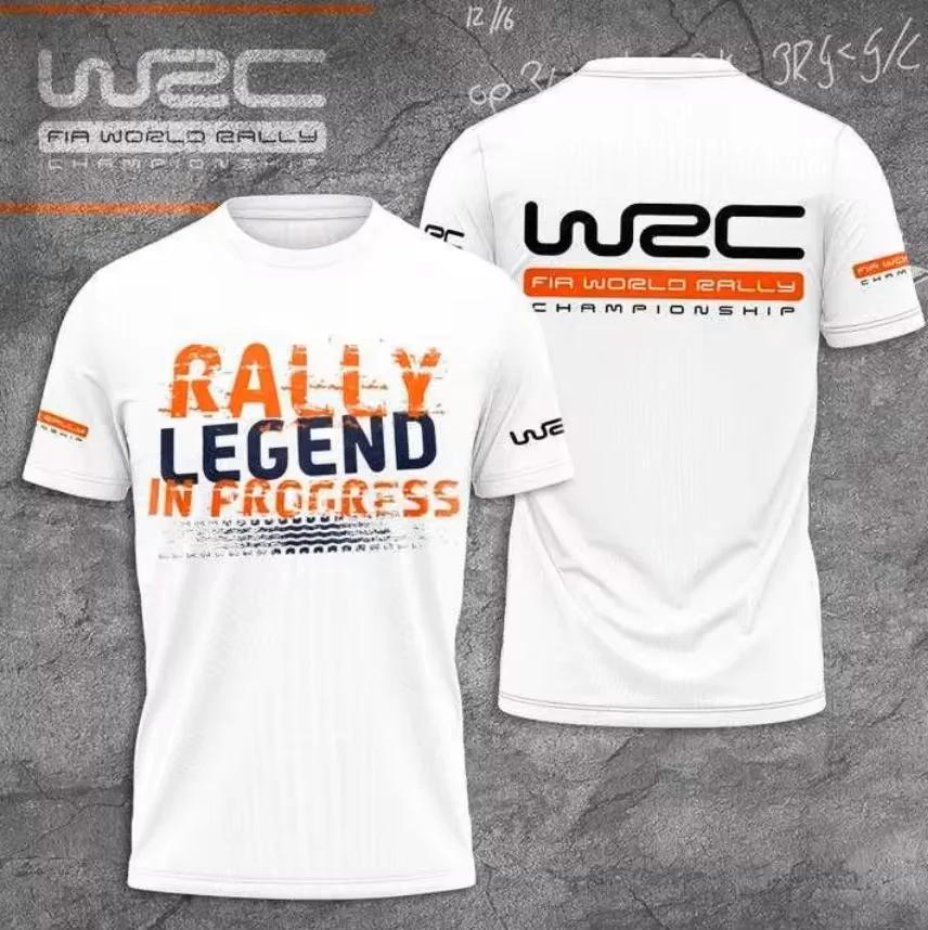 T-shirt de sport respirant pour hommes, imprimé 3D, pour fans de rallye et de course en équipe en ex