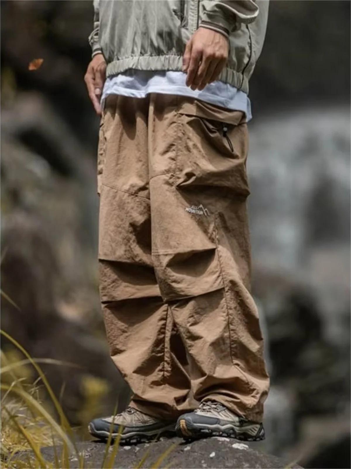 Pantalon de travail imperméable pour hommes, pantalon d'alpinisme Hip Hop, pantalon Harajuku décontr