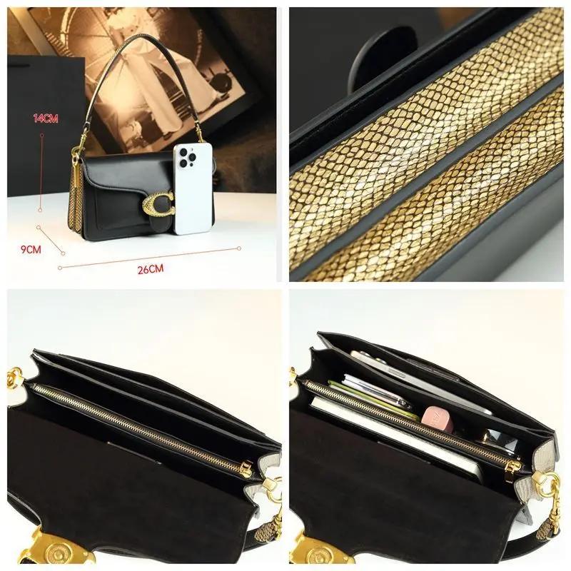 Sac à langer de luxe carré pour femme, grande capacité, sac fourre-tout élégant en cuir, sac à bando
