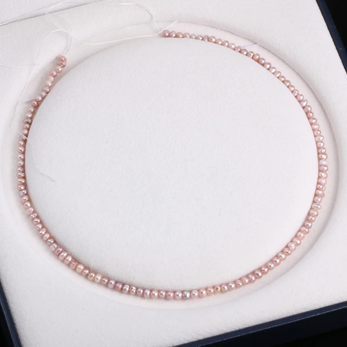 Perles Rondes de Culture d'Eau Douce, AA 36cm, 100% Naturelles, pour Bijoux, Collier, Bracelet, 13 A
