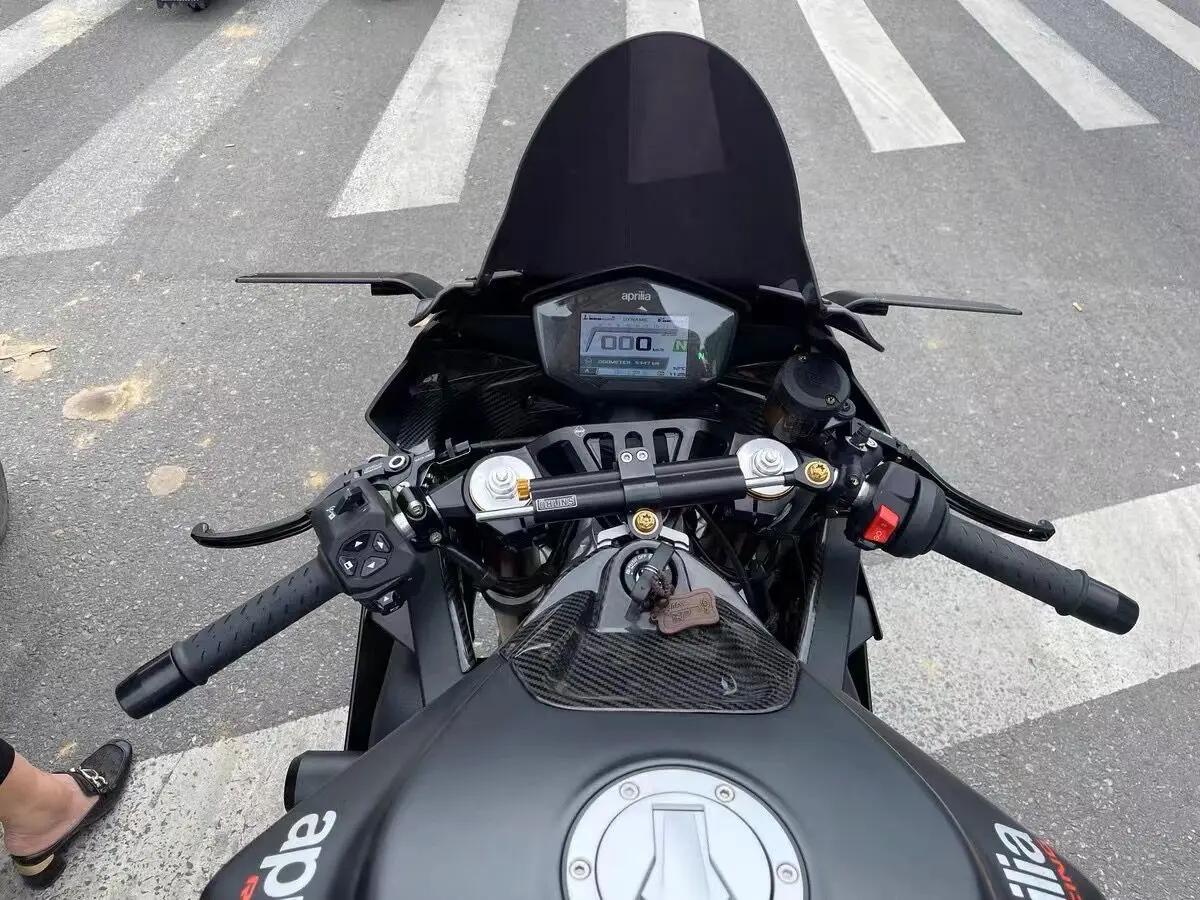 Amortisseur de stabilisateur CNC pour moto, support de montage de direction complet pour Aprilia RS6