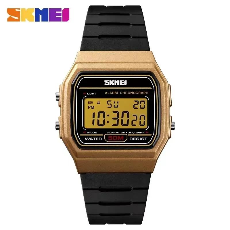 SKMEI 1412 mode femmes montre numérique affichage étanche Date semaine femme montre-bracelet sport C