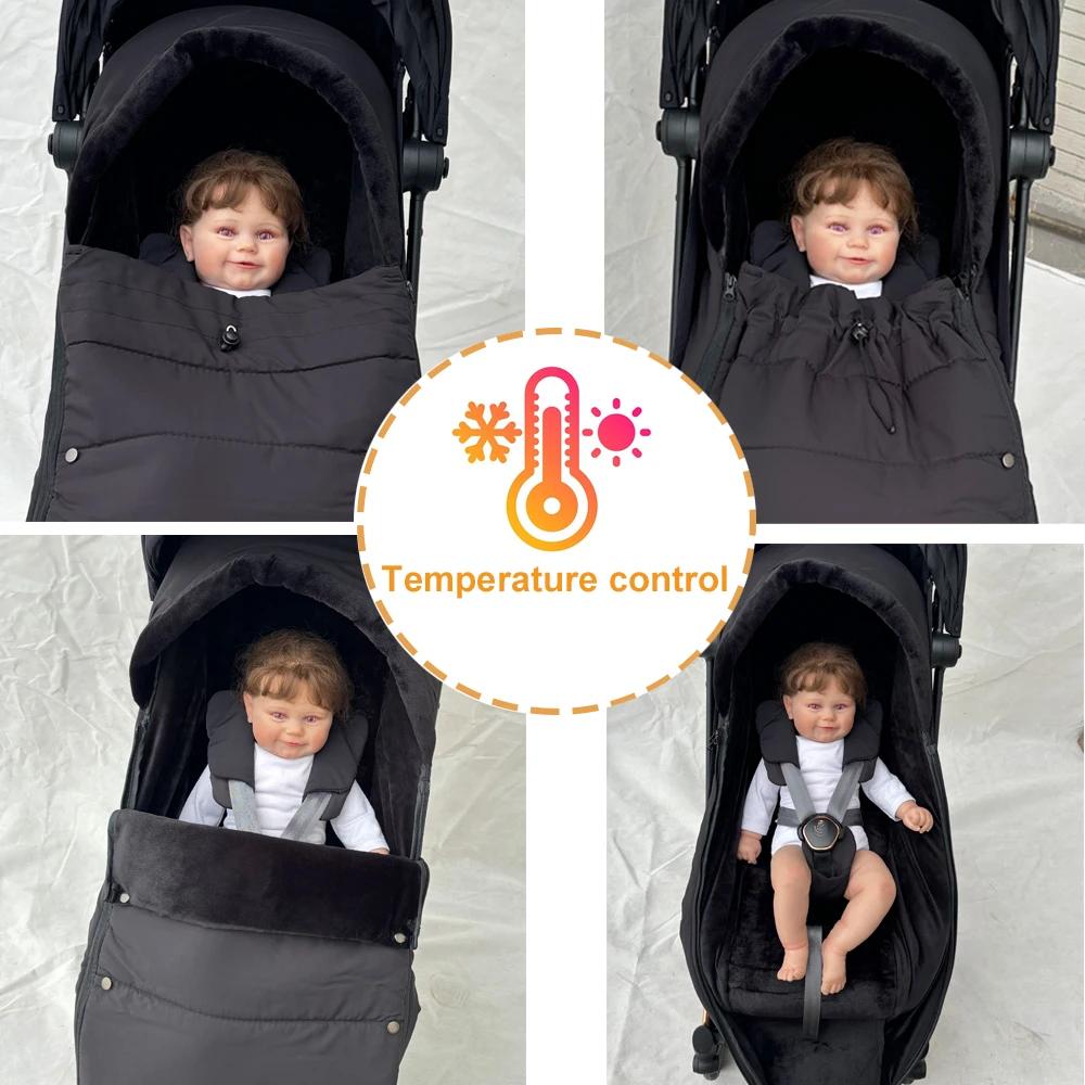 Chancelière d'hiver pour chariot de bébé, compatible avec les poussettes Cybex Priam, ata os et COYA