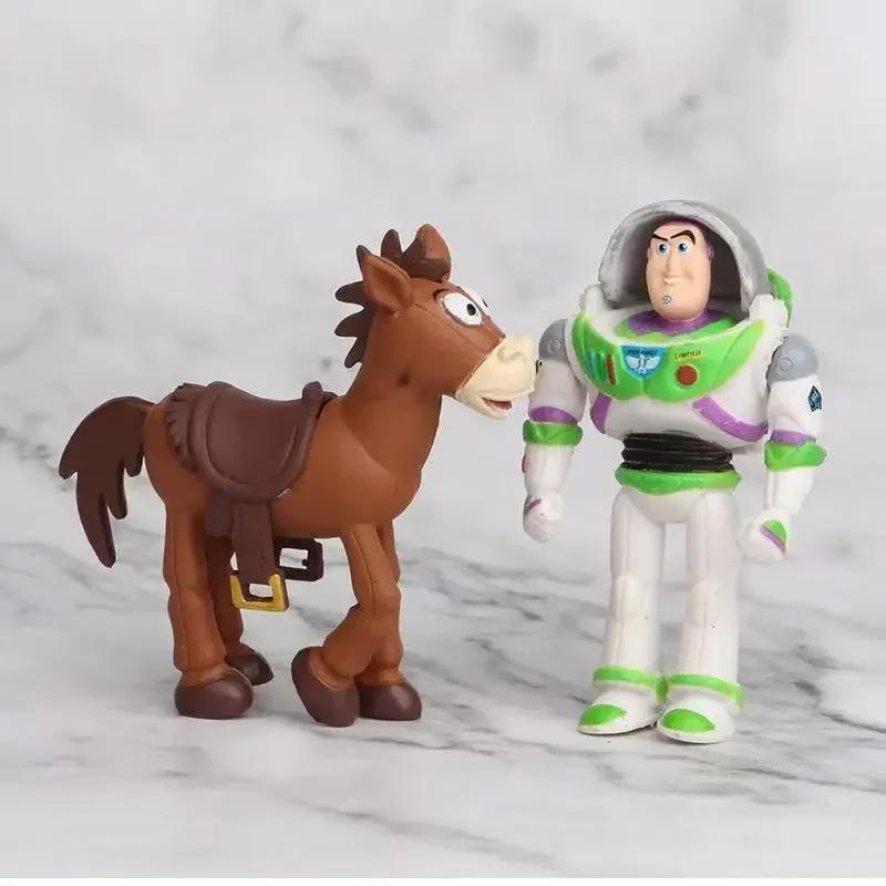 Hot 7 pièces/ensemble Toy Story 4 figurines jouets Woody Jessie Buzz l'éclair Forky cochon ours Figu