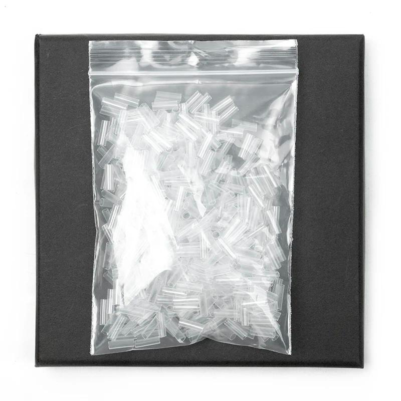 Tubes thermorétractables pour Extensions de cheveux, 500 pièces, sans adhésif, accessoires pour chev