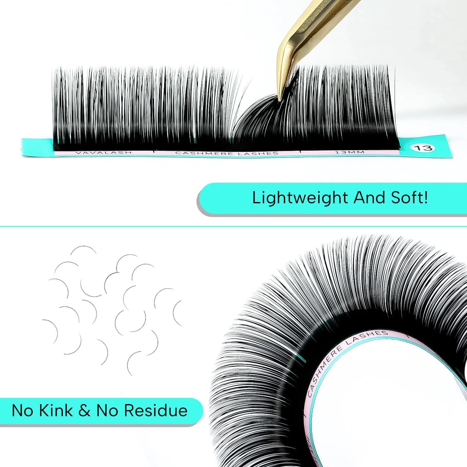 VAVALASH Vente en gros 5 plateaux/ensemble Cils en cachemire Volume naturel Extensions de cils class