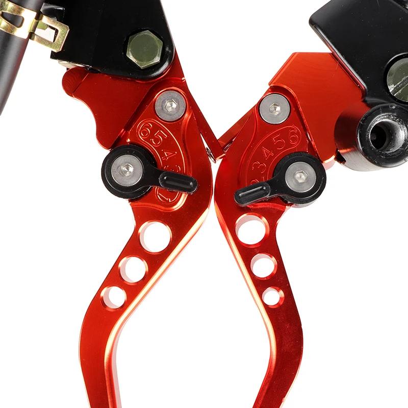 Kit universel de leviers de réservoir de maître-cylindre de frein d'embrayage réglable de moto CNC p
