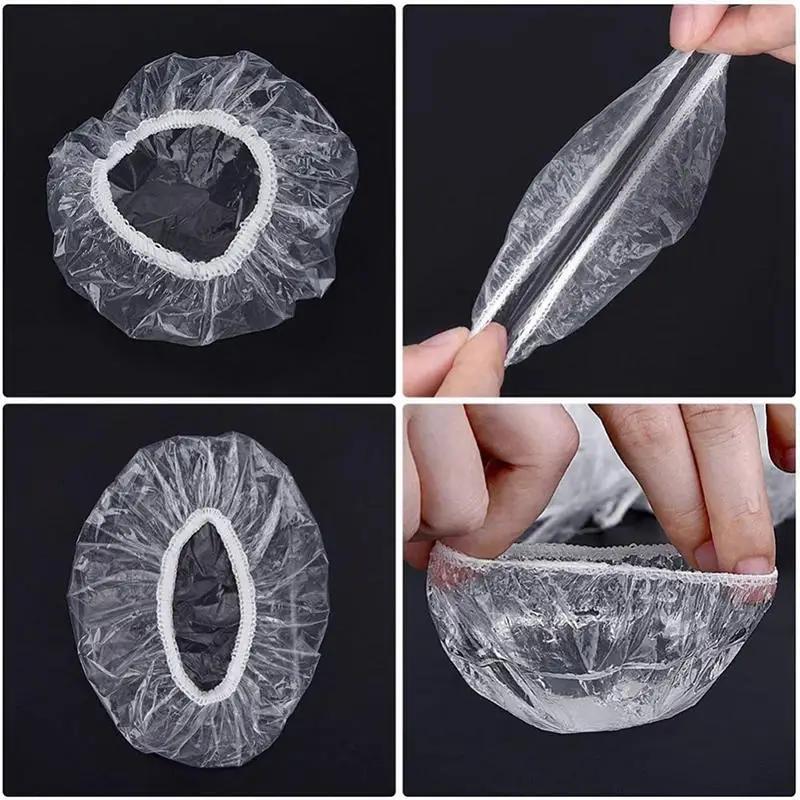 Cache-oreilles jetables pour Salon de coiffure, 100/200 pièces, couverture d'oreille transparente, P