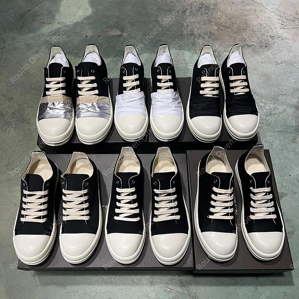 Chaussures décontractées hommes toile basse qualité Ro à lacets semelle épaisse respirant luxe conce