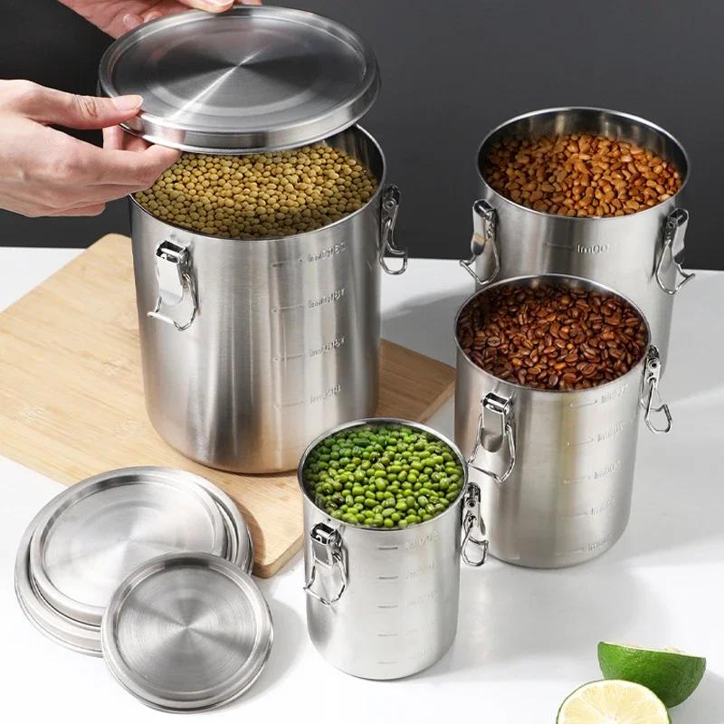 Pots hermétiques à thé, récipients hermétiques pour céréales entiers pour aliments, récipient scellé