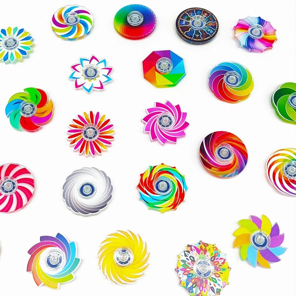 Mini Fidget Spinners, 24 pièces, jouets sensoriels anti-Stress et d'anxiété pour cadeaux de fête d'a