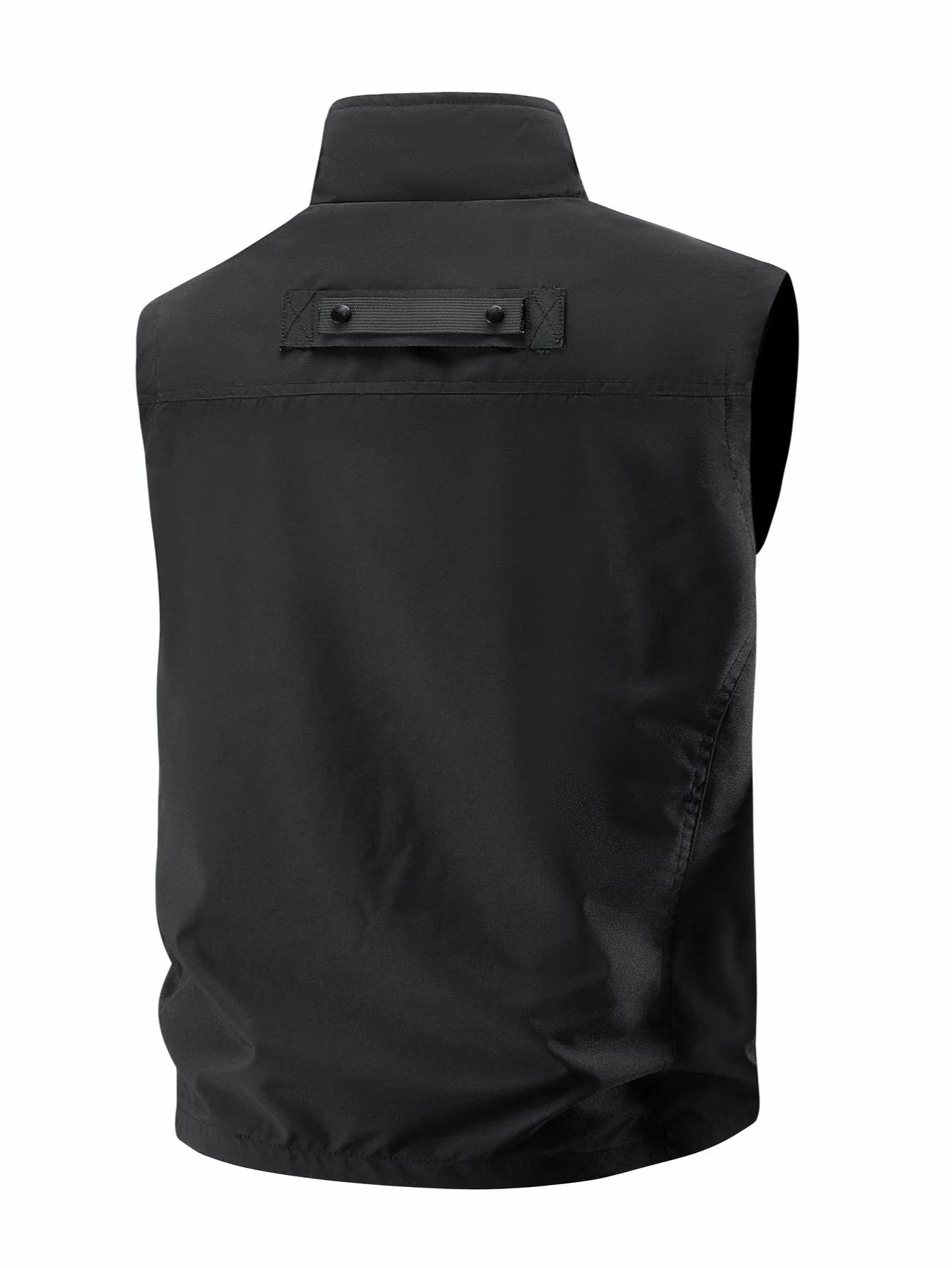 Gilet de travail décontracté pour hommes, coupe-vent et anti-chaleur, adapté aux déplacements quotid
