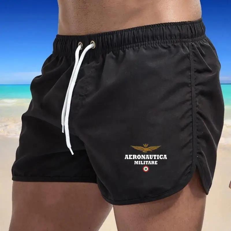 Short de bain imprimé pour homme, séchage rapide, plage, imbibée, respirant, proximité, poche Wstrin