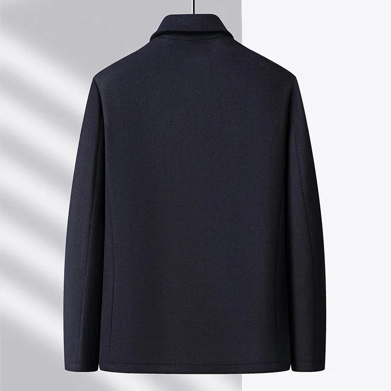 Veste de direction en laine pour hommes, haut de gamme, à la mode, cool, polyvalente, tendance et dé