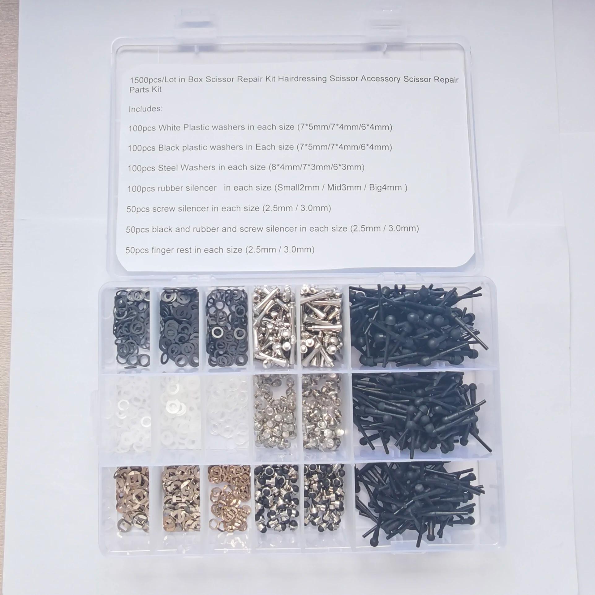 Pièces de ciseaux à cheveux, kits de réparation de ciseaux, accessoires comprenant des pare-chocs/re