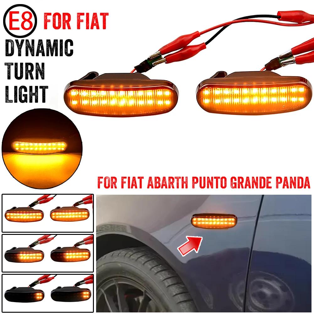 Clignotant LED dynamique, marqueur latéral, lampe répéteur pour Fiat Panda 169 Grande Punto Inkl Evo