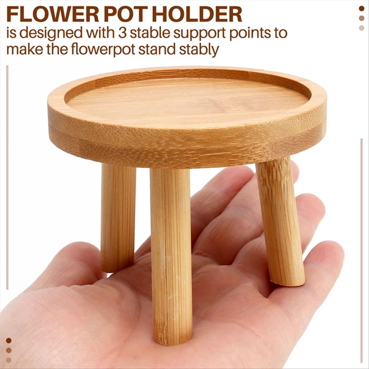 Support de plante en bois pour intérieur et extérieur, support de base de pot de fleur, tabouret hau