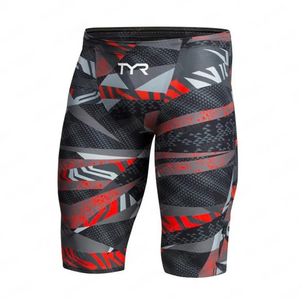 Maillot de bain pour hommes, brouilleur de natation, pratique athlétique, longueur aux genoux, short