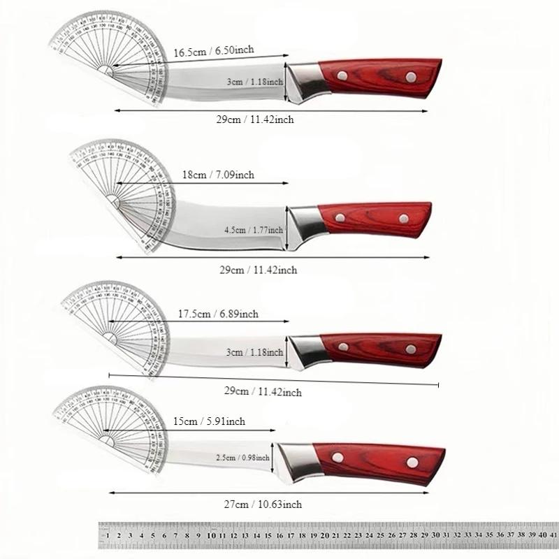 Couteau à désosser coupe de viande couteau de boucher couteau à découper acier inoxydable tranchant 