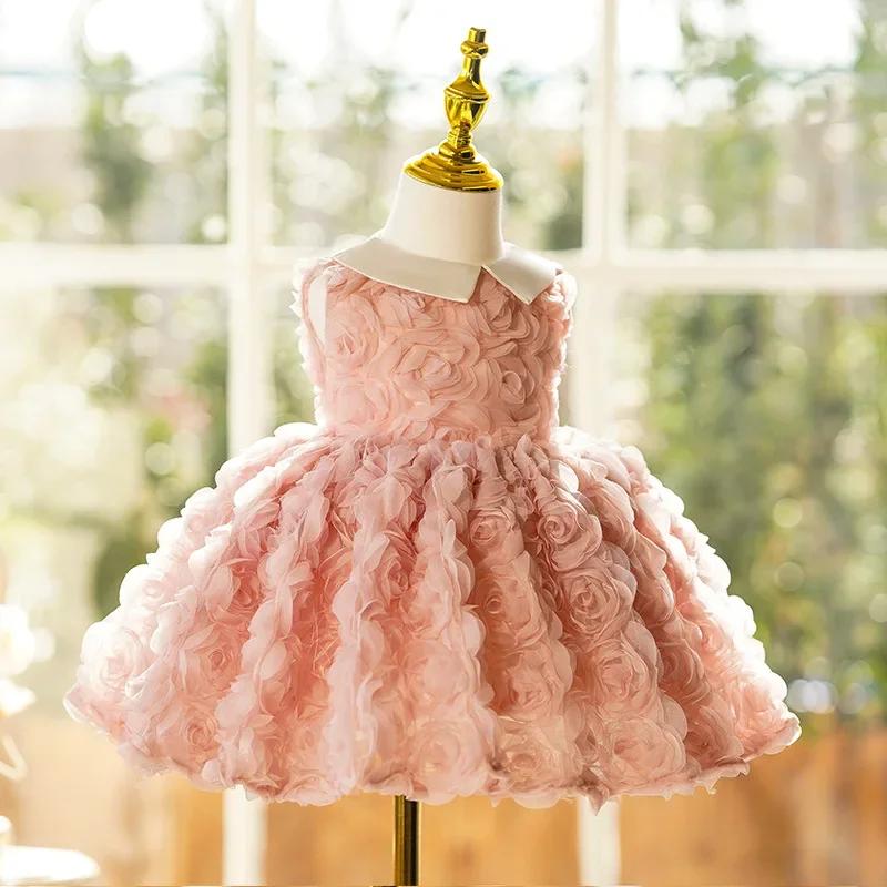 Robe de Soirée Anniversaire ICJAEHAO 2026 pour Enfants, Vêtements pour Filles, Robe de Demoiselle d'
