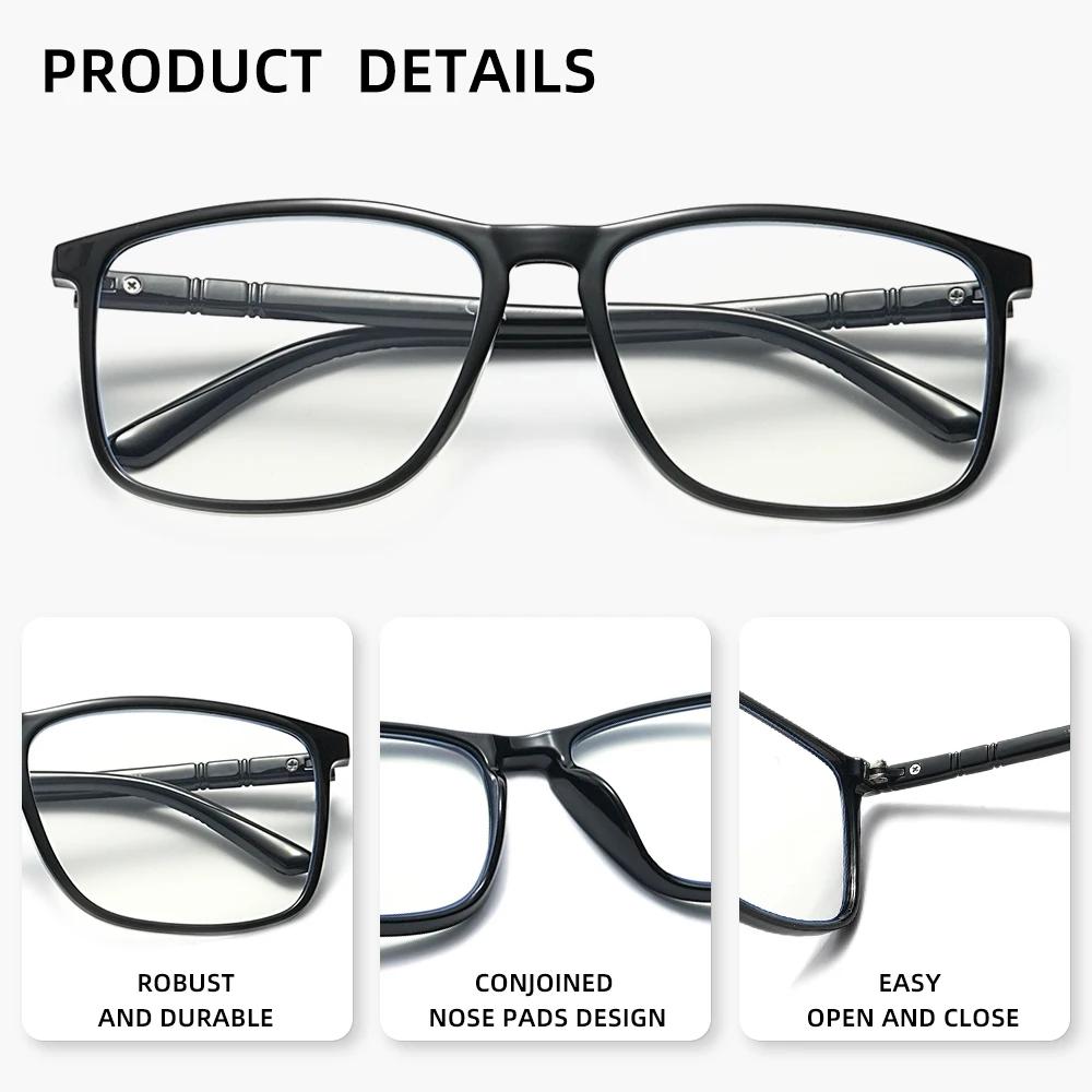Lunettes de lecture classiques pour hommes/femmes, Anti lumière bleue, presbytie, lecteur + 1.0 + 1.