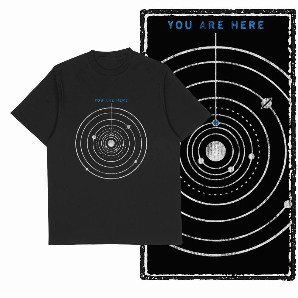 Coolmind SA 100% coton Spaceman astronaute graphique t-shirt pour hommes Cool lune imprimer grande t
