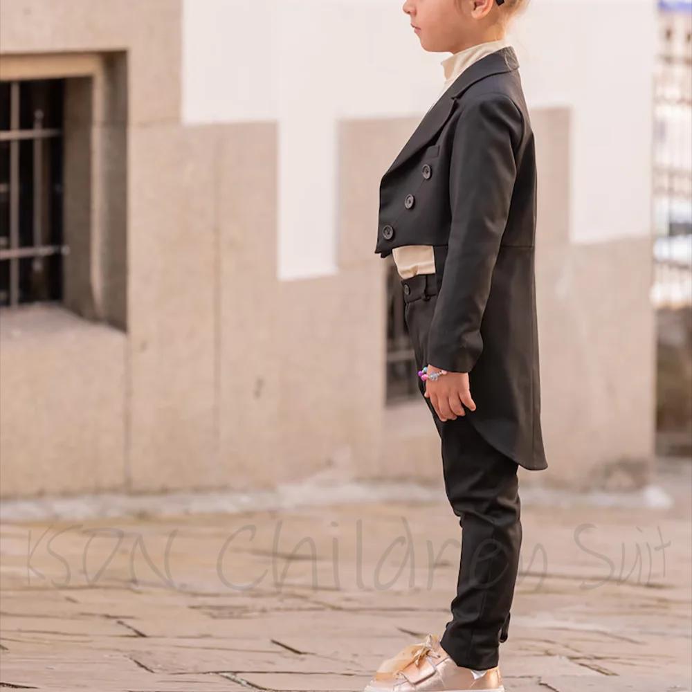 Ensemble de Costume élégant pour filles, couleur unie, décontracté, mode, Slim, ajusté, haute qualit