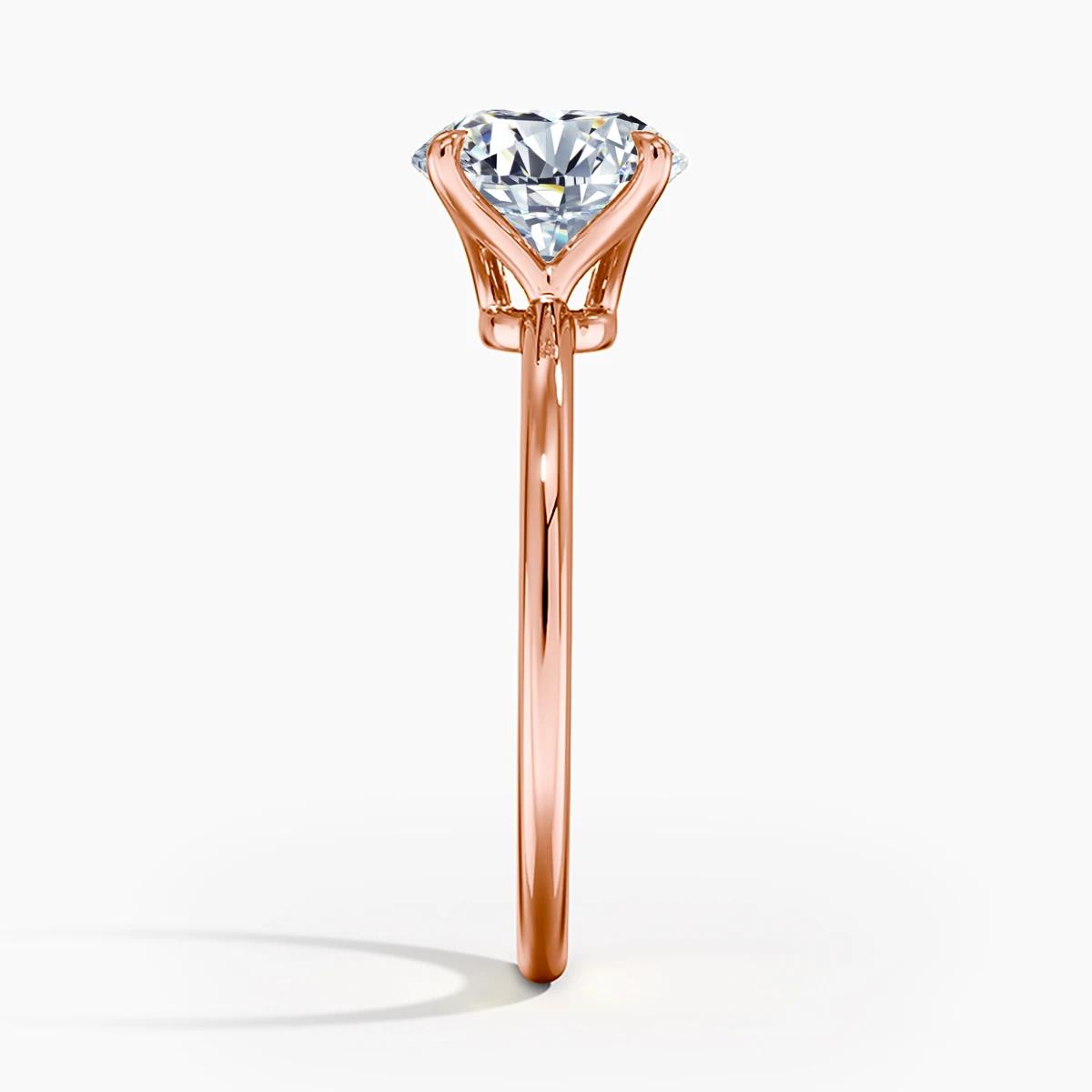 Szjinao – bague en Moissanite couleur D, 1ct, 2ct, 3ct, 5ct, en or Rose pour femmes, bijoux de fianç