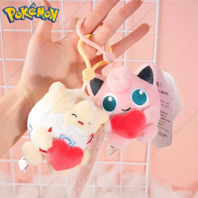 Porte-clés en peluche Pokemon original Mimikyu Gengar Snorlax Umbreon, poupées en peluche Kawaii Esp