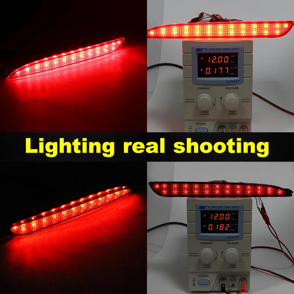 1 paire pour Mazda3 Mazda 3 2010 2011 2012 2013 lentille fumée rouge/noir LED réflecteur de pare-cho