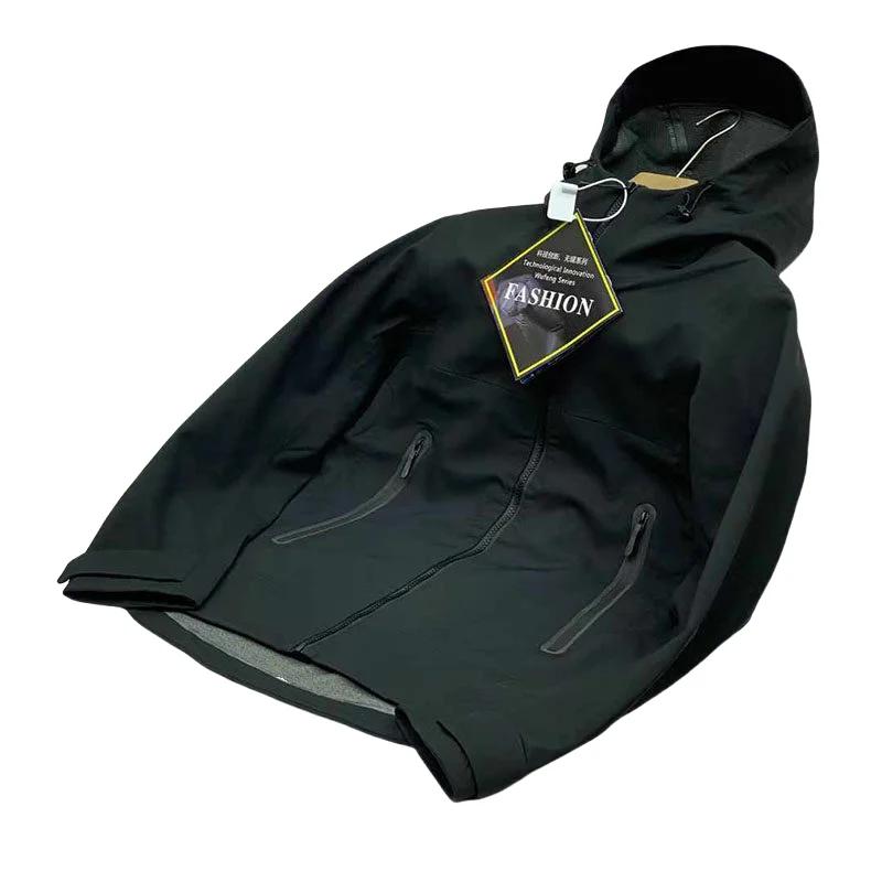 Veste Softshell Homme 2026 Style Britannique Rétro Sans Coutures Adhésives pour Sports de Plein Air,