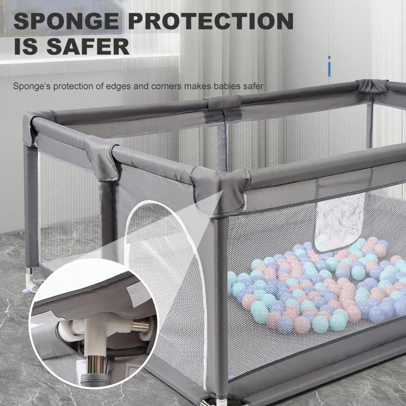 Parc pour bébé, clôture en tissu, sécurité intérieure, cour de jeu, conception solide et Stable, Opt