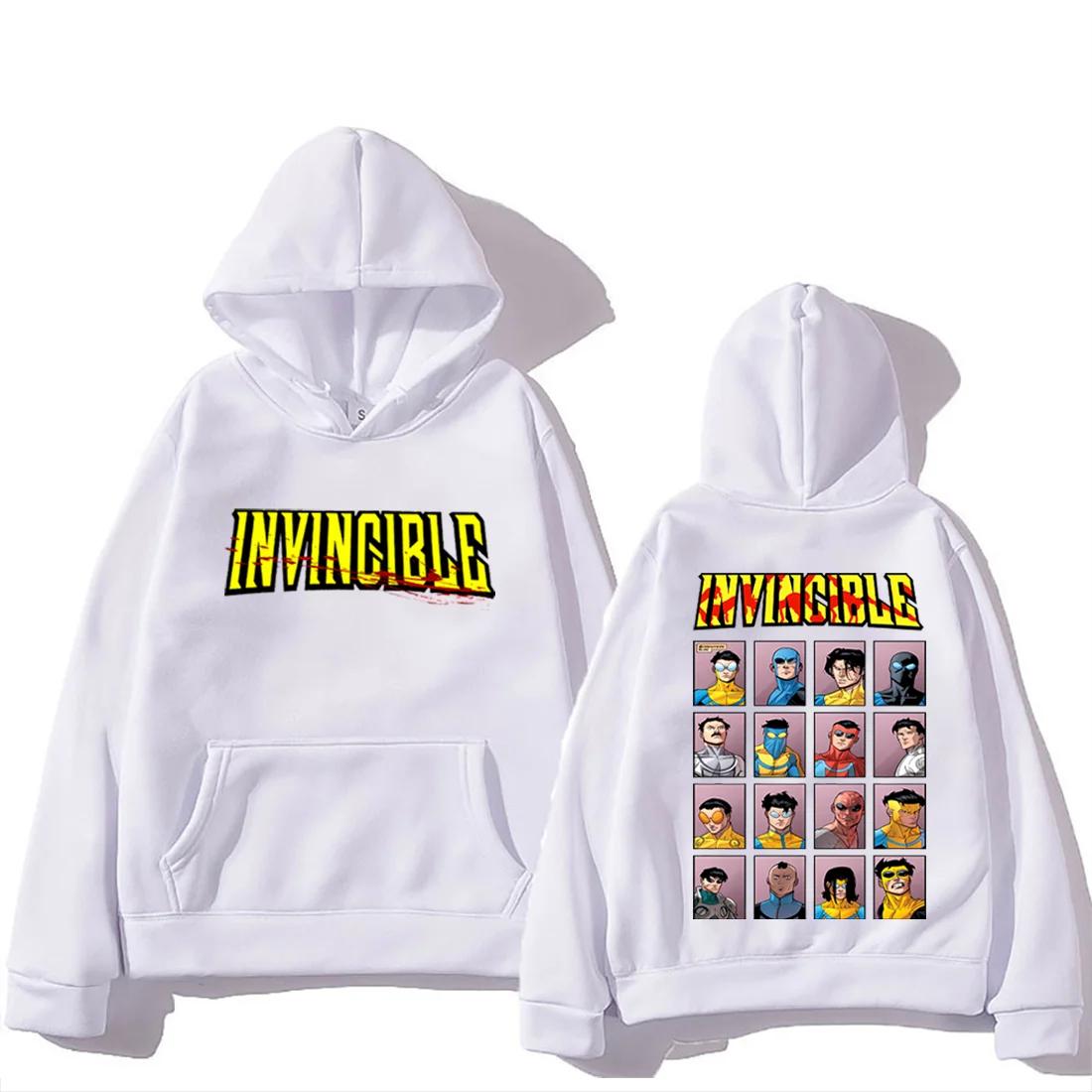 Invincible Mark super-héros Double face sweat à capuche imprimé hommes femmes harajuku vêtements pol