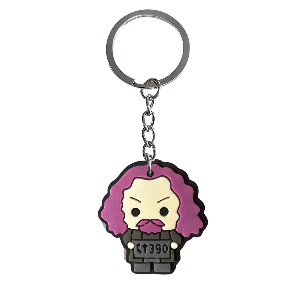 Lot de 17 porte-clés anime Harry Potter, joli porte-clés, ornement, pendentif de voiture, cadeaux po