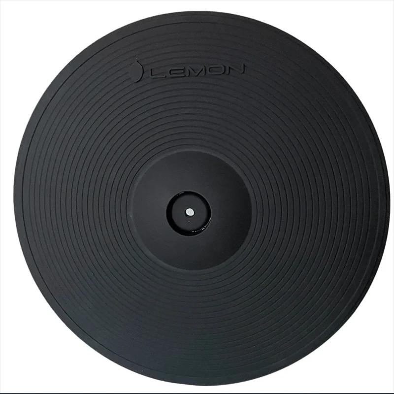 Cymbale à tambour citron 15 "2 zones 3 zones cymbale crash avec starter entièrement couvert pour kit